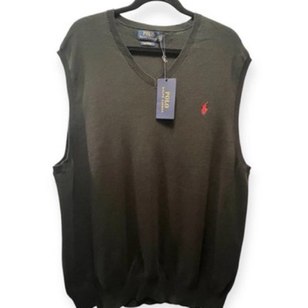 Polo by Ralph Lauren V-Neck Sweater - Dark Green